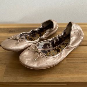 Sam Edelman Rose Gold Ballet Flats